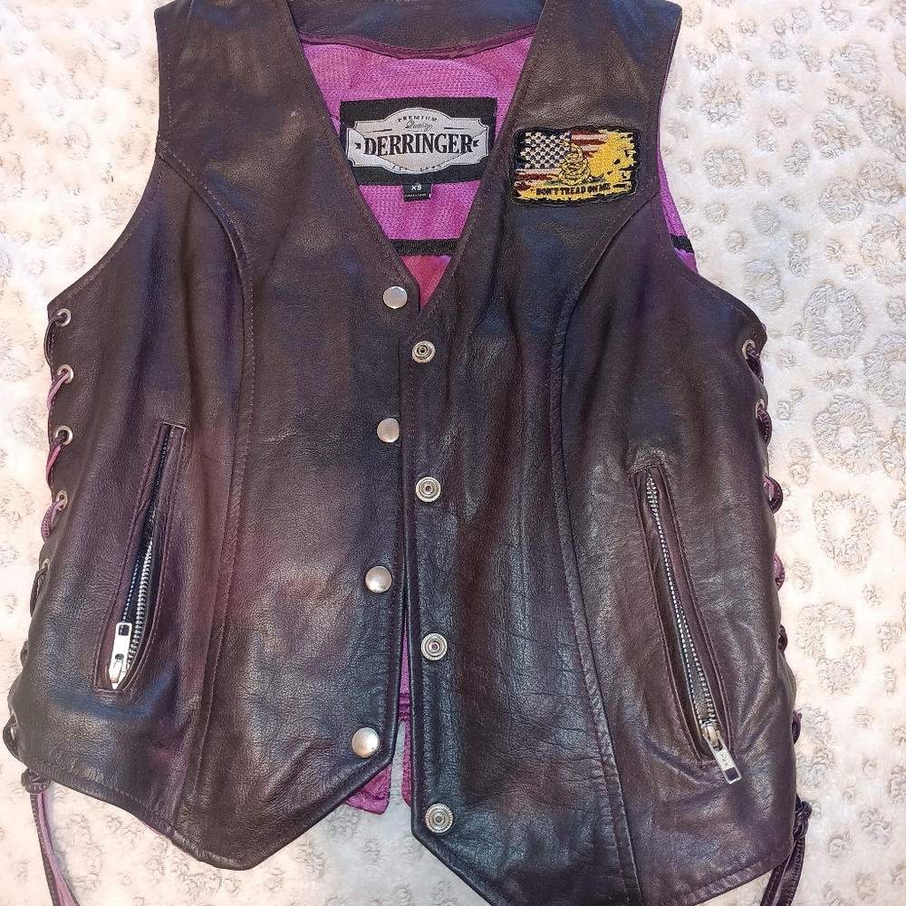 Leather Biker Vest